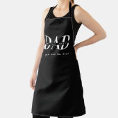 Personalisierte moderne VATER Schwarze Schürze (InSitu)