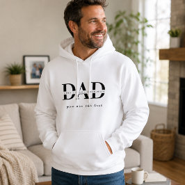Personalisierte moderne VATER-Weiß Kapuzenjacke Hoodie