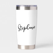 Personalisierte Moderne vergisst nie die Pensionie Thermobecher (Rückseite)