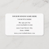 Personalisierte moderne Visitenkarten mit Ihrem Lo Visitenkarte (Vorderseite)