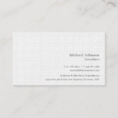 Personalisierte, moderne Weiße Quadrate Premium Di Visitenkarte (Vorderseite)