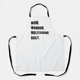 Personalisierte Mom Warrior Multitasking-Tagesgesc Schürze