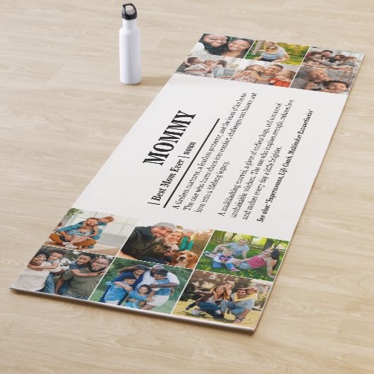 Personalisierte Mommy Definition 12 FotoCollage Yogamatte (Beispiel)