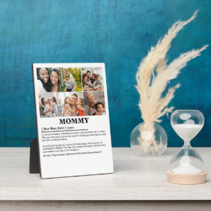 Personalisierte Mommy-Definition 6-FotoCollage Fotoplatte