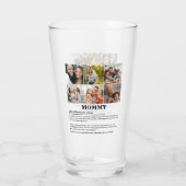 Personalisierte Mommy-Definition 6-FotoCollage Glas (Rückseite)