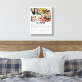 Personalisierte Mommy-Definition 6-FotoCollage Leinwanddruck (Insitu (Schlafzimmer))