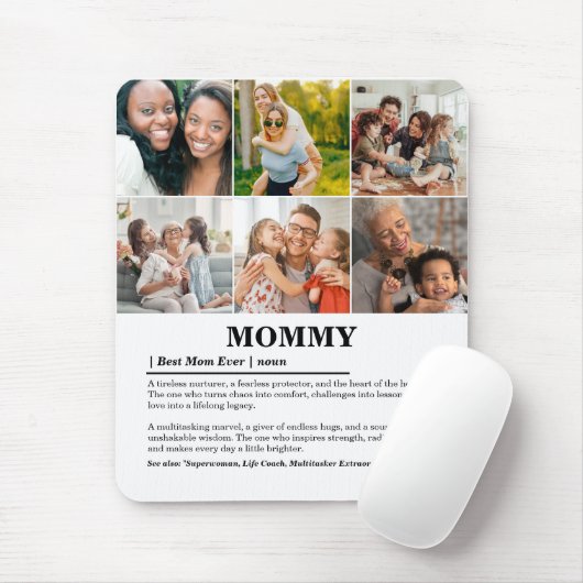 Personalisierte Mommy-Definition 6-FotoCollage Mousepad (Mit Mouse)