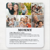Personalisierte Mommy-Definition 6-FotoCollage Mousepad (Vorne)