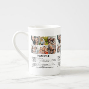 Personalisierte Mommy-Definition 6-FotoCollage Porzellantasse