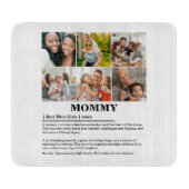 Personalisierte Mommy-Definition 6-FotoCollage Schneidebrett (Vorderseite)
