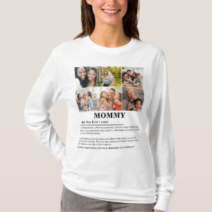 Personalisierte Mommy-Definition 6-FotoCollage T-Shirt