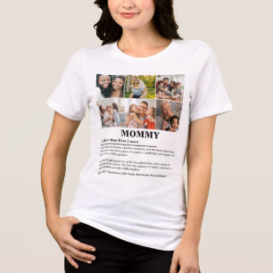 Personalisierte Mommy-Definition 6-FotoCollage Tri-Blend Shirt