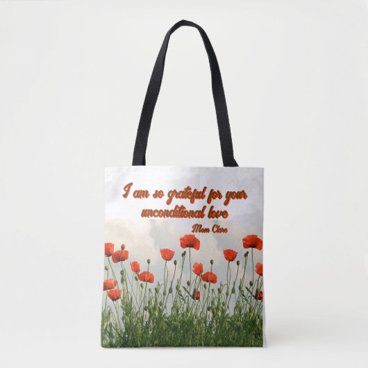 Personalisierte Mommy-Namen Flores B Tasche (Vorderseite)