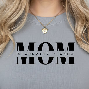 Personalisierte MOMS Kinder Namen, modernes chic G Sweatshirt