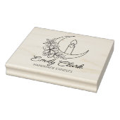 Personalisierte Mond Blume Handgefertigte Kerzen, Gummistempel (Stempel)