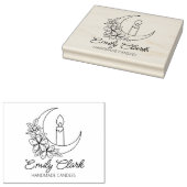 Personalisierte Mond Blume Handgefertigte Kerzen, Gummistempel (Stempel)