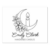 Personalisierte Mond Blume Handgefertigte Kerzen, Gummistempel (Prägung)