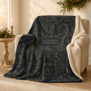 Personalisierte mondbeschienene Yule-Sherpa-Decke Sherpadecke