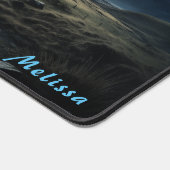 Personalisierte Mondlicht-Nachtlandschaft Schreibtischunterlage (Ecke)