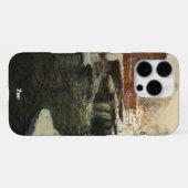 Personalisierte Monet-Landschaft iPhone Hülle (Rückseite (Horizontal))