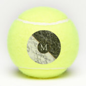 Personalisierte Mongram Custom Letter Tennis Balls Tennisbälle (Rückseite)