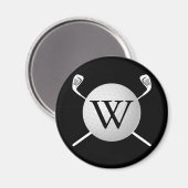 Personalisierte Mongram Golf Ball Clubs Magnet (Vorderseite/Rückseite)