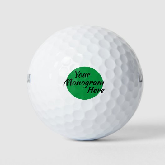 Personalisierte Mongram Golf Balls Custom Golf Bal Golfball (Vorderseite)