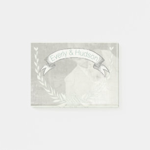 Personalisierte Mongram Post-it®-Hinweise für Ihr  Post-it Klebezettel