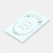 Personalisierte Mongram Post-it®-Notizen Post-it Klebezettel (angewinkelt)