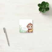Personalisierte Monkey Safari Haftnotizen Post-it Klebezettel (Büro)