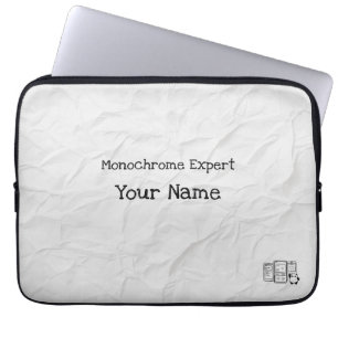 Personalisierte monochrome Expertenkassette Laptopschutzhülle