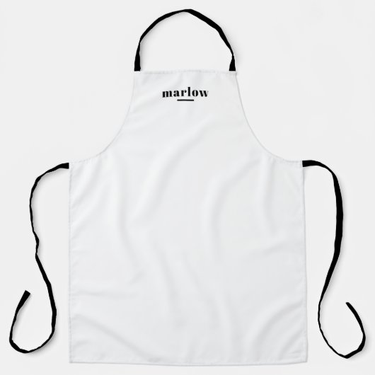 Personalisierte Monogram Cooking Schürze für Männe (Vorderseite)