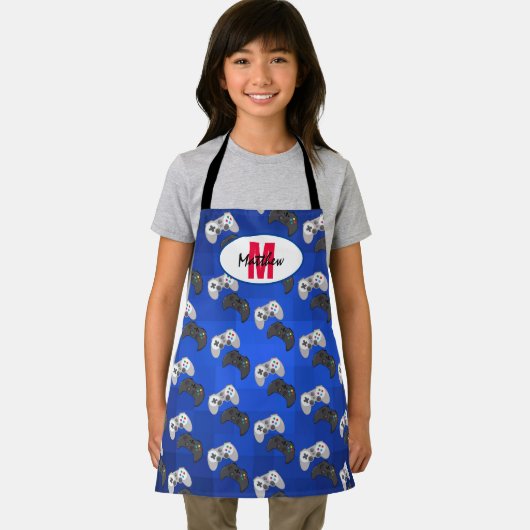 Personalisierte monogram farbige Kinderspiele Schürze (Insitu)