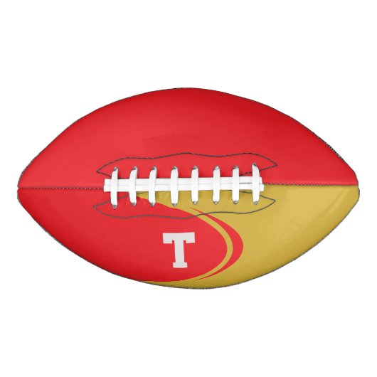 Personalisierte Monogram Football (Vorderseite)