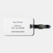 Personalisierte Monogram Football Balls Sports Gepäckanhänger (Rückseite horizontal)