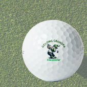 Personalisierte Monogram Gnome Golfgroßmutter Golfball