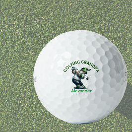 Personalisierte Monogram Gnome Golfgroßmutter Golfball