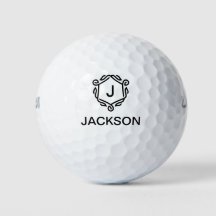 Personalisierte Monogram-Golfbälle mit Namen