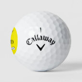 Personalisierte Monogram-Golfklubs Golfball (Logo)