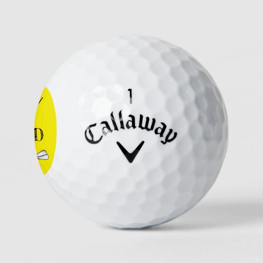 Personalisierte Monogram-Golfklubs Golfball (Logo)