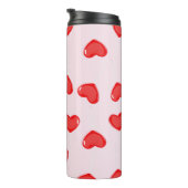 Personalisierte Monogram Heart Lolipop Valentine Thermosbecher (Nach rechts gedreht)