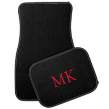 Personalisierte Monogram-Initialen Modernes Schwar