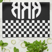 Personalisierte Monogram Initials Küchentuch (Gefaltet)