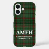 Personalisierte Monogram iPhone Case Golf Enthusia (Rückseite)