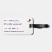 🎶 Personalisierte Monogram Musical My Book Piano Gepäckanhänger (Rückseite horizontal)