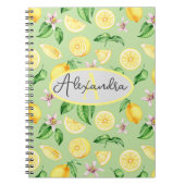 Personalisierte Monogram Name Spiral Notebook Lemo Notizblock (Vorderseite)