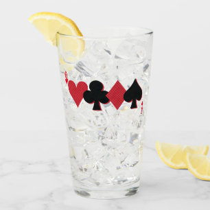 Personalisierte Monogram Playing Card Bridge & Pok Glas