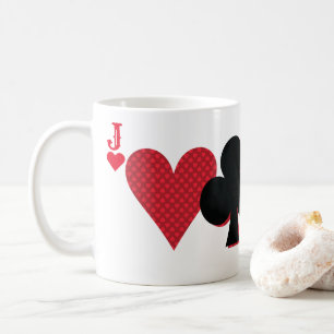 Personalisierte Monogram Playing Card Bridge & Pok Kaffeetasse