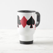 Personalisierte Monogram Playing Card Bridge & Pok Reisebecher (VorderseiteRechts)