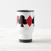 Personalisierte Monogram Playing Card Bridge & Pok Reisebecher (Mittel)